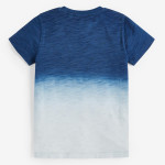 Boys Blue Dip Dye Short Sleeve T-Shirt