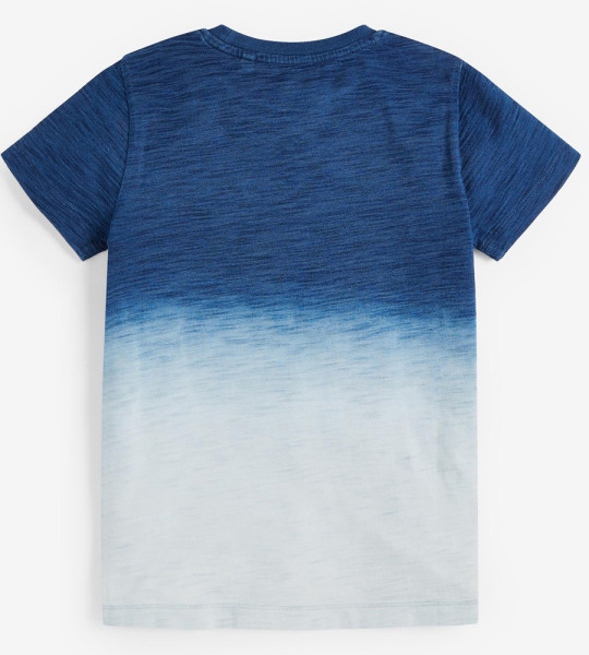 Boys Blue Dip Dye Short Sleeve T-Shirt