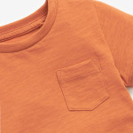 Boys Short Sleeve Plain T-Shirt