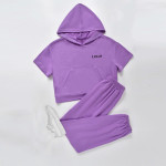 Girls Hooded Tracksuit Set