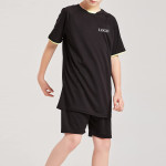 Boys Loose Athletic Short-Sleeve Shirt And  Short Set