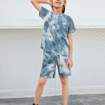 Boys Tie Dye Tee &amp; Track Shorts Set