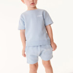 Boys Plain Sweat T-Shirt And Shorts Set