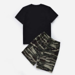 Boys Cameo Print Tee &amp; Shorts