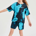 Girls Tie Dye Tee Short Set