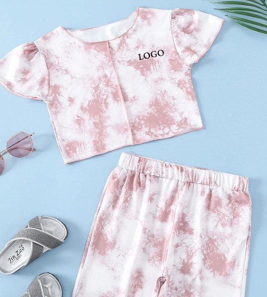 Girls Tie Dye  Short Set