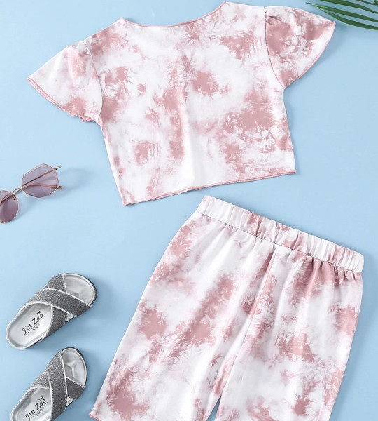 Girls Tie Dye  Short Set