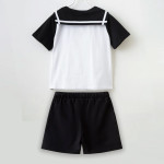 Girls Color block Shorts Set