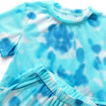 Girls Tie Dye Crop Tee &amp; Shorts