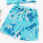 Girls Tie Dye Crop Tee &amp; Shorts