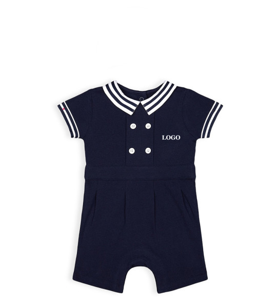 Baby Boys Sailor Style Pure Cotton Rompers