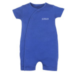 Boys Blue Pure Cotton Rompers