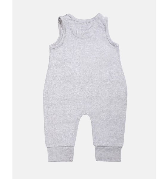 Baby Grey Solid Rompers