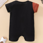 Baby Color Block Button Romper