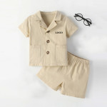 Baby Pocket Patched Tee With Shorts