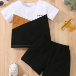 Baby Color Block Tee &amp; Track Shorts