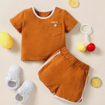 Baby Pocket Patched Tee &amp; Track Shorts