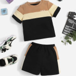 Baby Color Block Top &amp; Shorts Set