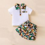 Baby Contrast Cameo Polo Shirt &amp; Shorts