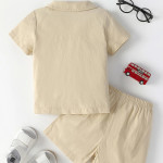 Baby Pocket Patched Tee With Shorts