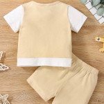 Baby Color Block Flap Pocket Tee &amp; Shorts