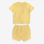 Baby Plain Sweat T-Shirt And Shorts Set