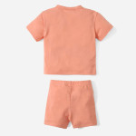 Baby Solid Round Neck Tee &amp; Shorts