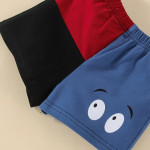 Baby Cartoon Graphic Color Block Tee &amp; Shorts