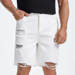 Men Flap Pocket Bermuda Denim Shorts