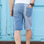 Men Two Tone Bermuda Denim Shorts