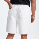 Men Flap Pocket Bermuda Denim Shorts