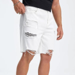 Men Flap Pocket Bermuda Denim Shorts