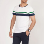 Men's Striped Crew Neck Tee Shirt