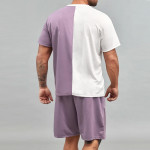 Men Color Block Tee &amp; Shorts