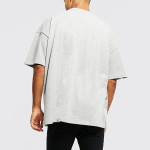 Men Oversized Man Curved Spliced T-shirt