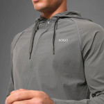 Man Active Gym Nylon Tech Hooded Tracksuit