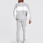 Man Color Block Sweater Tracksuit