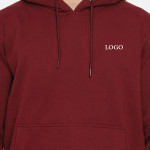 Men Maroon Solid Cotton Tracksuit