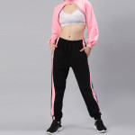 Women Pink &amp; Black Stylish Tracksuits