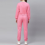 Women Pink Solid Tracksuit