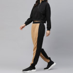 Women Black &amp; Beige Tracksuit